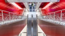 Централната метростанция в Копенхаген. Новият лъч на метрото се открива на 29 септември.