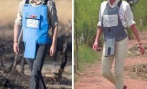 Принц Хари премина по стъпките на майка си, прекосявайки минно поле
