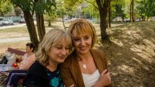 Мая Манолова на протеста на жителите на столичния квартал ''Надежда''