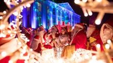 Членове на централата на Дядо Коледа в Берлин се събират на ежегодна среща в града.