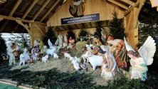Сцена на Рождество Христово в манастира Ясна гора в Честохова, Полша.