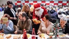 Благотворителен обяд, организиран от &quot;Каритас&quot; в полския град Люблин, за над 500 души - бездомни, самотни, възрастни, в неравностойно положение.