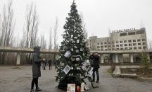 Коледна елха се появи в Припят за първи път след кастрофата в Чернобил