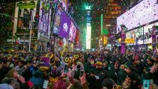 Новогодишното празненство на Тайм Скуеър в Ню Йорк