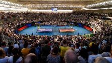 Отбори пеят нациналните си химни на ATP Cup