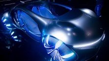 Концептуален модел Vision AVTR на Mercedes-Benz, показан по време на Международното изложение за потребителска електроника (CES) в Лас Вегас.