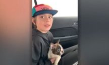 Момче получи подарък кученце от покойния си баща