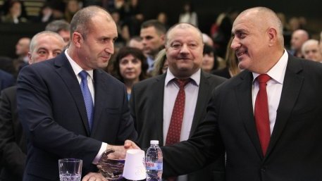 Борисов и Радев заедно на рождения ден на КНСБ
