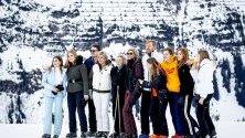 Холандското кралско семейство позира за медиите по време на зимната си ваканция в Лех, Австрия.