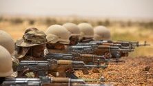 Мавритански войници участват във военното учение Flintlock 2020 край Каеди, Мавритания, което се извършва под командването на американските сили.