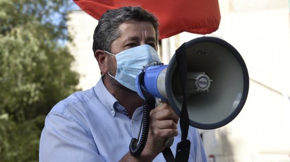 "Демократична България" на протест пред МВР, настояват за оставката на Младен Маринов