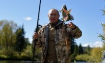 След самоизолацията Путин отиде на риболов в Сибир
