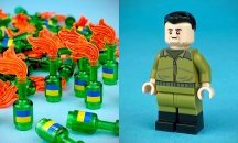 Пуснаха Lego на Зеленски и коктейл „Молотов“