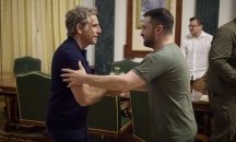 „Вие сте моят герой“: Бен Стилър се срещна със Зеленски