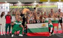 България с пет титли и общо 11 медала на Европейското по сумо