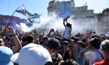 Полицията прекрати шампионския парад в Аржентина